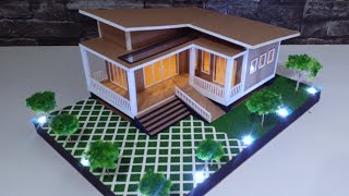 DIY  HOW TO MAKE A MINIATURE HOUSE FROM CARDBOARD #49 CARDBOAR HOUSE