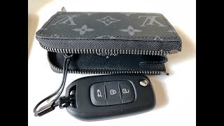 Louis Vuitton 64430 car key cles monogram eclipse unboxing 