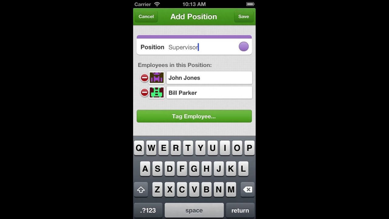 Scheduling Staff Positions, Roles or Duties