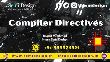 Compiler Directives #verilog #systemverilog #uvm #cmos #fgpa #vlsi #internship