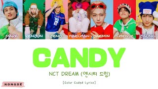 'Candy' NCT DREAM | Lyrics Video Color Coded