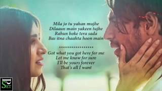 Thodi Jagah - Arijit Singh - Lyrics With English Translation