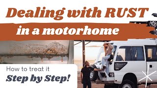HOW TO SORT RUST - Inside a Toyota Coaster Bus. Step by Step! #rustprevention #toyotacoaster #rust