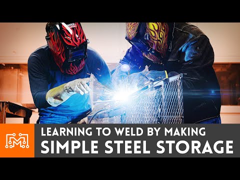 Making Simple Steel Storage while Learning to Weld | I Like To Make Stuff thumbnail
