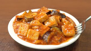 ⁣온가족이 좋아하는, 토마토 두부 만들기 :: 입으로 설거지하는, 두부요리 :: 가지요리 :: Tofu in Tomato Sauce, Eggplant, Vegan Recipe