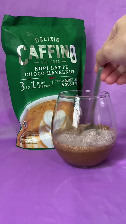 Bikin Kopi ala rumahan - Delicio Caffino - Kopi Latte Choco Hazelnut