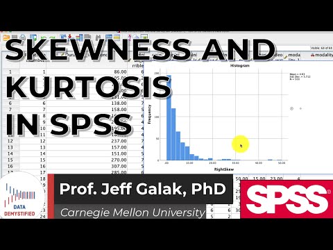 Skewness and Kurtosis with SPSS Tutorial (SPSS Tutorial Video #11)