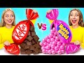 風船ガムvsチョコレートフードチャレンジ | キッチンでの面白い状況 Choco DO