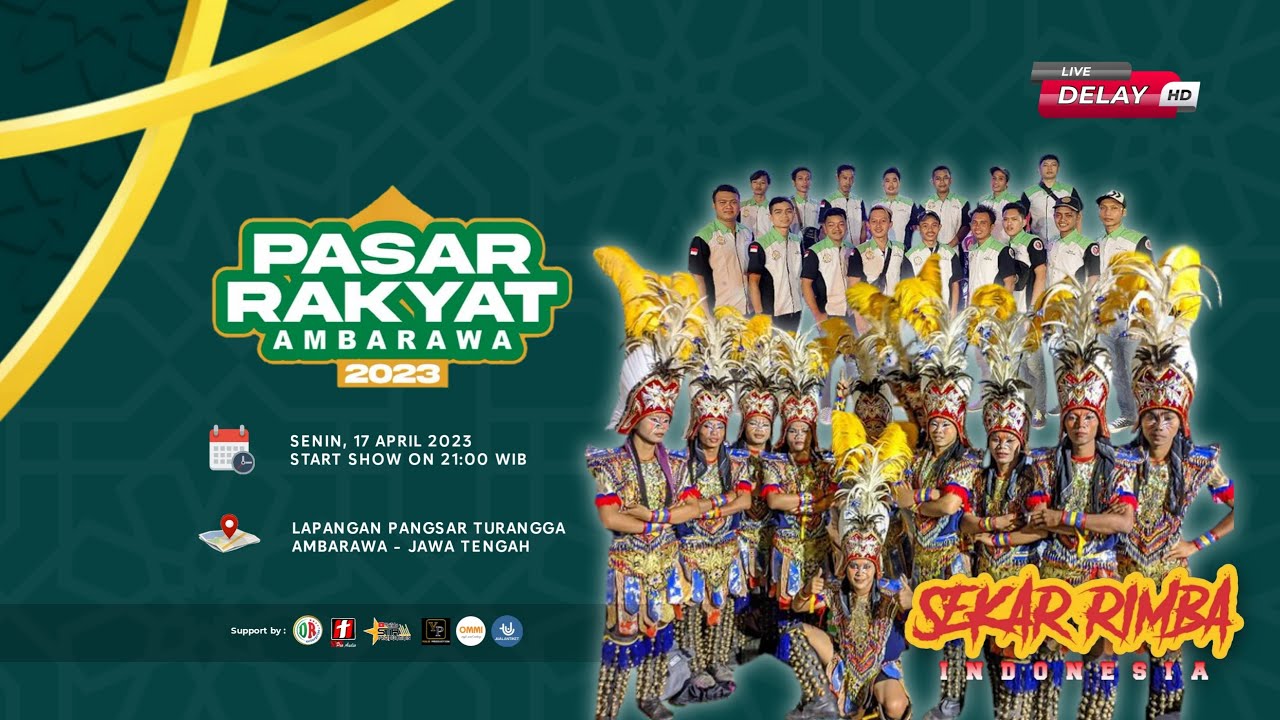 LIVE DELAY SEKAR RIMBA PASAR RAKYAT AMBARAWA | DIANA RIA ENTERPRISE