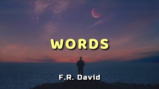 F.R. David - Words - Lyrics Resimi