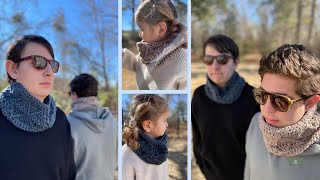 Very easy crochet tube scarf for all sizes - Gender neutral - Beginner friendly.