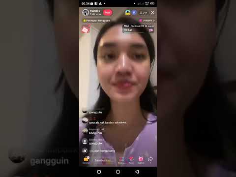 GANGGUIN SUAMI TIDUR MALAH TUMPAH DI MUKA LIVE DI #tiktok