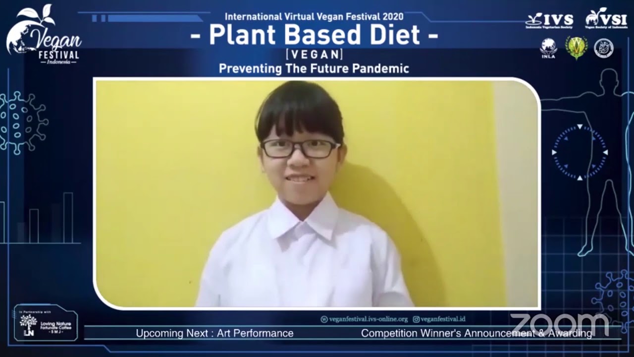 Competition Winner Announcement - Day 2 International Virtual Vegan Festival Indonesia 2020