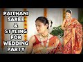 Maharashtrain wedding party look in paithani saree weddingseries