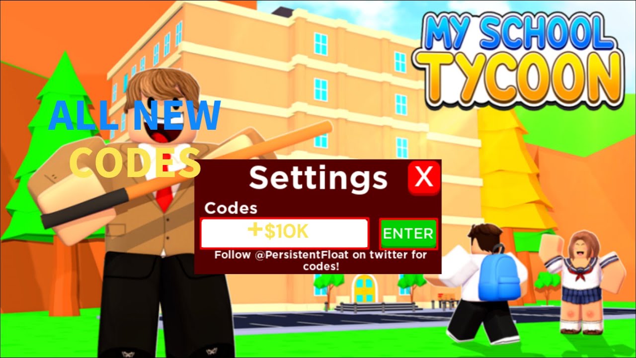 (2023) ALL *NEW* SECRET OP CODES In Roblox My School Tycoon! YouTube