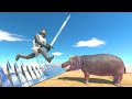 Try to Reach Hippo King - Animal Revolt Battle Simulator