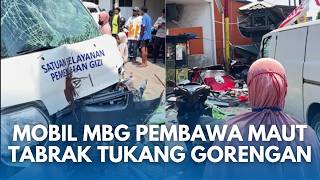MOBIL MBG TABRAK PEDAGANG! Gerobak Pedagang Gorengan & Ayam goreng Hancur Di Bekasi Timur