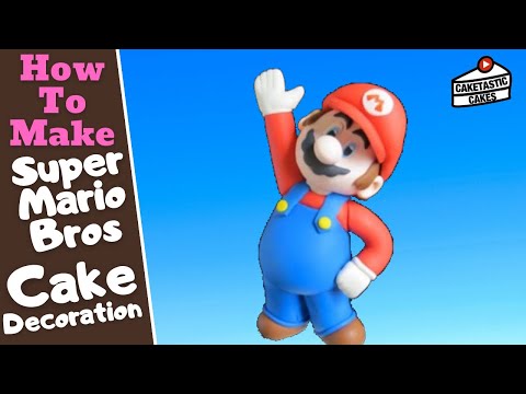 Super Mario Cake Tutorial - How to Make a Super Mario Bros Cake Topper