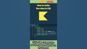 How to make Pac-Man in CSS 🎮 #Shorts