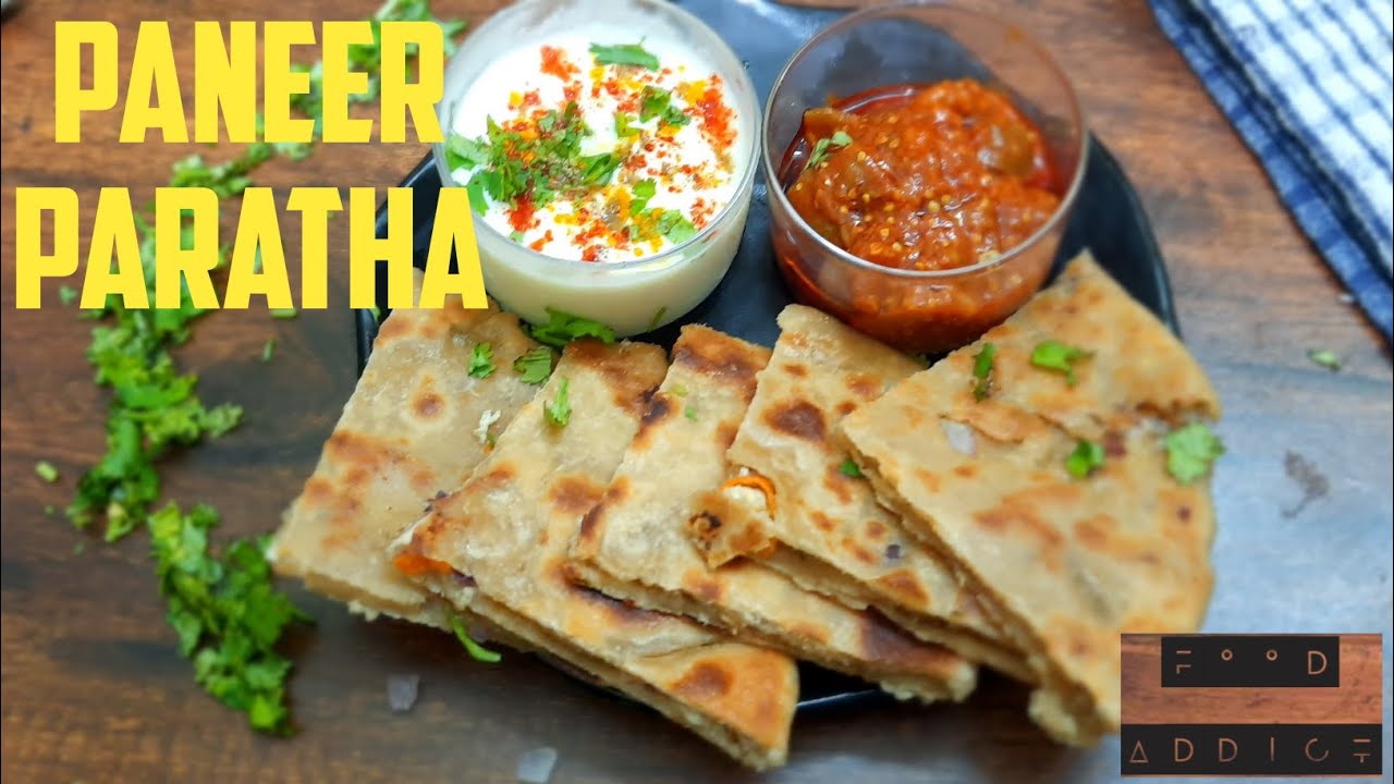 PANEER STUFFED PARATHA | PANEER PARATHA RECIPE | BREAKFAST RECIPE ...