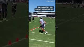 Titans Rookie Wr Kyle Phillips Showing Off Smooth Footwork.
