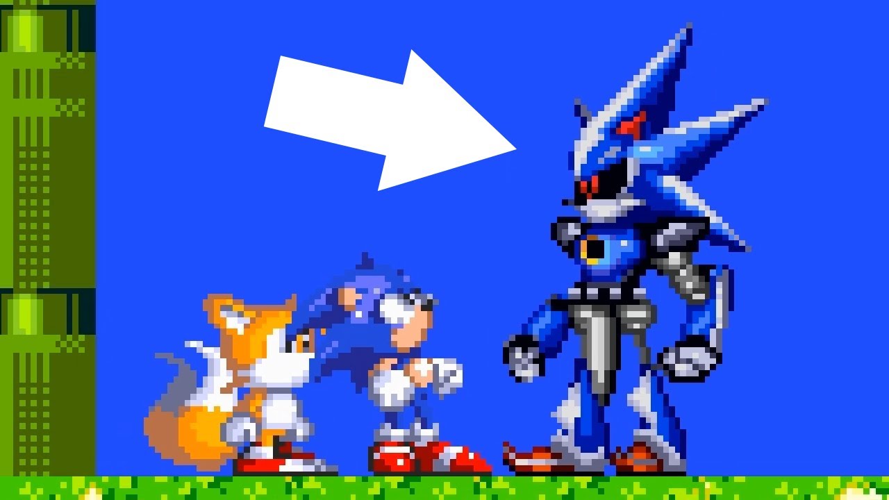 Sonic & Debug VS Metal Sonic ~ Sonic 3 A.I.R. mods ~ Gameplay