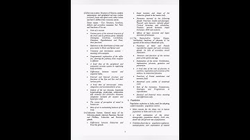 Biology Reduced Syllabus For 2023 Examination Class-10 ICSE