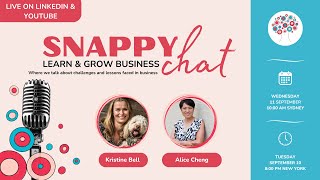 Learn & Grow Snappy Chat w/ Job Search Coach Alice Cheng