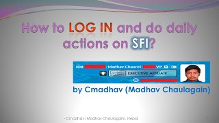 How to log in and daily action on SFI? -Cmadhav screenshot 4