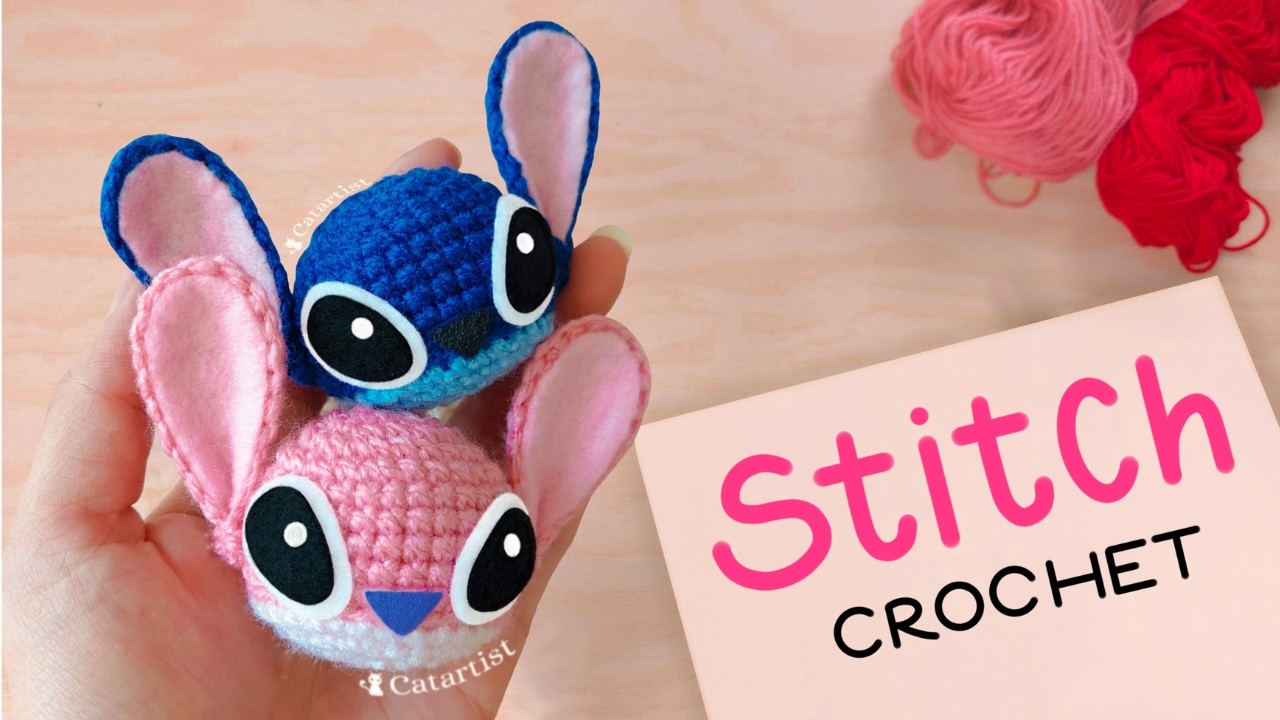💙🥰 Lilo y Stitch Amigurumi Llavero Crochet Tutorial paso a paso Fácil