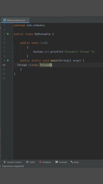 Creating Thread by implementing Runnable interface in JAVA #SHORTS ...