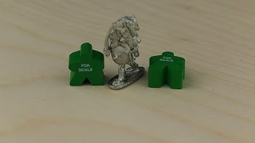 Adventurer with Sword and Shield - Board Game Pieces from The Game Crafter