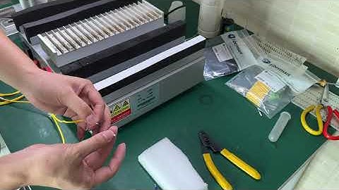 How to make fiber patchcord? Put epoxy into fiber ferrule, insert the fiber into ferrule and curing