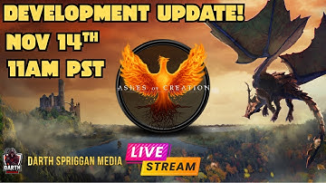 ASHES OF CREATION DEV UPDATE LIVE REACTION | Massive MMO Breakdown w/ Darth Spriggan
