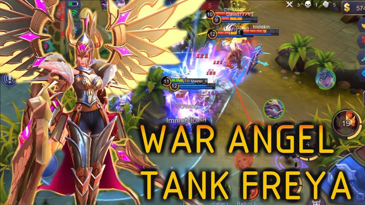 [Mobile Legends] WAR ANGEL FREYA! Tank Gameplay! - YouTube