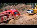 Truck & Tractor VS EXTREMELY MUDDY ROADS | BEST Crazy Trucks Driving Skills