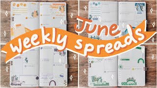 June 2021 Weekly Plan With Me | Pastel dinosaur theme