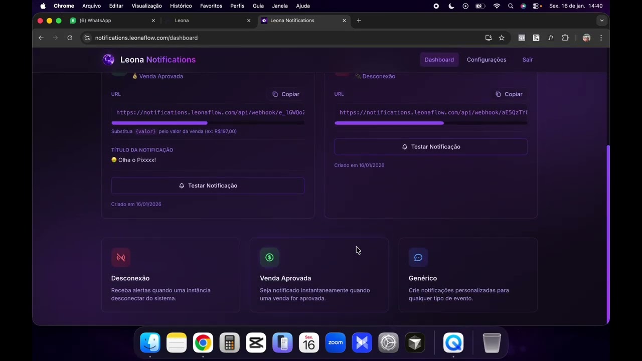 Como Receber Notificações do Leona no Celular
