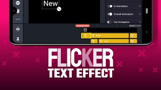 Flicker Text Effect in Kinemaster | Kinemaster Text Editing Tutorial |