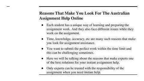 Why Experts Are The Best Choice For Availing The Assignment Writing Help