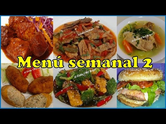 Menu semanal 2, Comida extradelisiosa, guisados caseros - YouTube