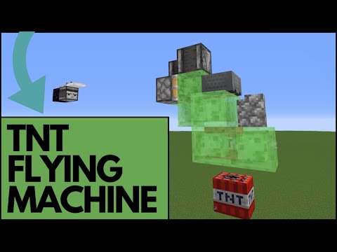 TNT Flying Machine (Automatic Return System) - Minecraft Tutorials