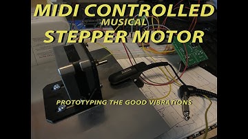 Midi controlled stepper motor,  testing prototype