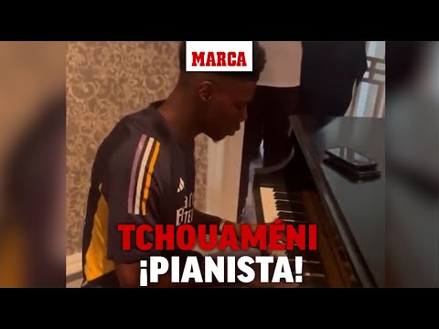 Astro do Real Madrid, Tchouameni mostra talento com piano - ESPN Video