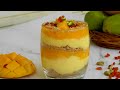 Mango trifle delight | Easy Mango Pudding in 10 Minutes | Super Delicious Layered Mango Dessert