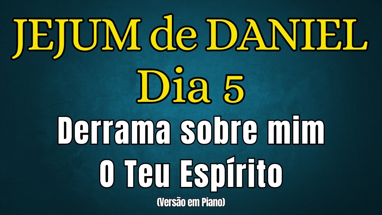 Derrama Sobre Mim Teu Espírito Senhor - RETOEDU