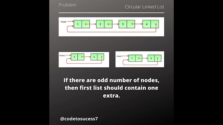 #shorts Split a Circular Linked List into two halves #learning #youtube