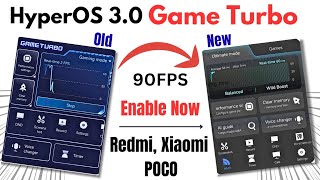 OMG HyperOS 3.0 New Game Turbo With Ai Features/90FPS Gaming/Enable Now Any Redmi, Xiaomi, POCO