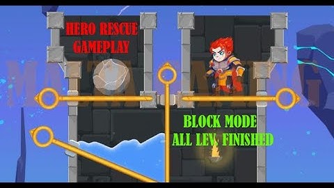 Hero Rescue GamePlay, Block Mode all level finished...