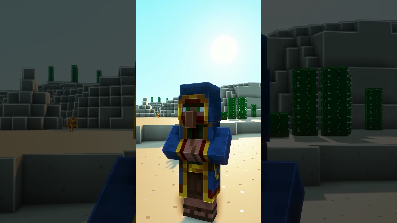 J'ai SURVECU dans un DESERT sur MINECRAFT  #minecraft #shorts